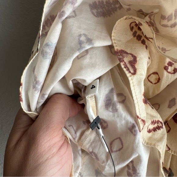 Ulla Johnson Aminta Skirt Opal Beige Ruffle Mini size 4 - Picture 7 of 7